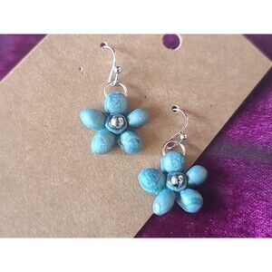 Polymer Clay Floral Dangling Earrings New